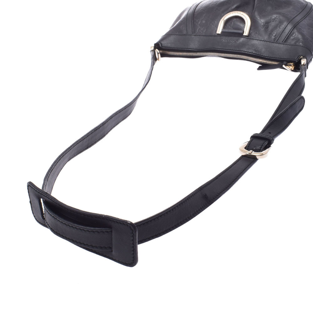 Gucci Black Leather Shoulder ssima Bag - Picture 3 of 11